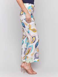 Charlie B - Printed Cropped Straight Leg Pants
