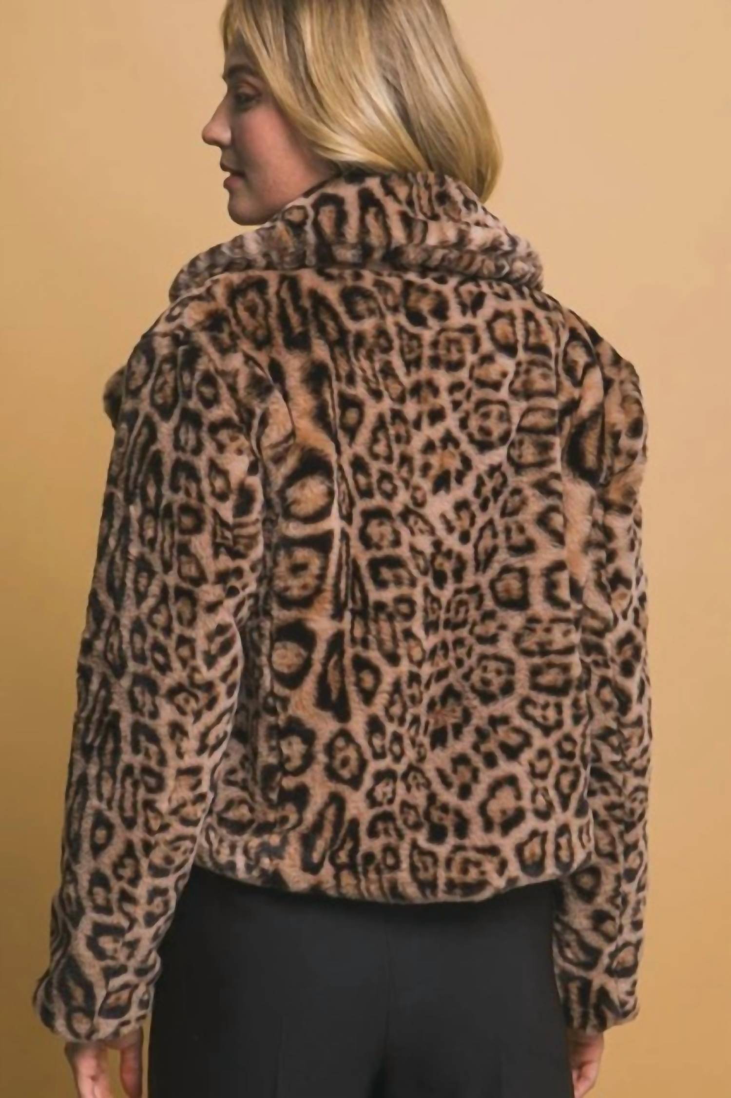 Love Tree - Short Faux Fur Jacket