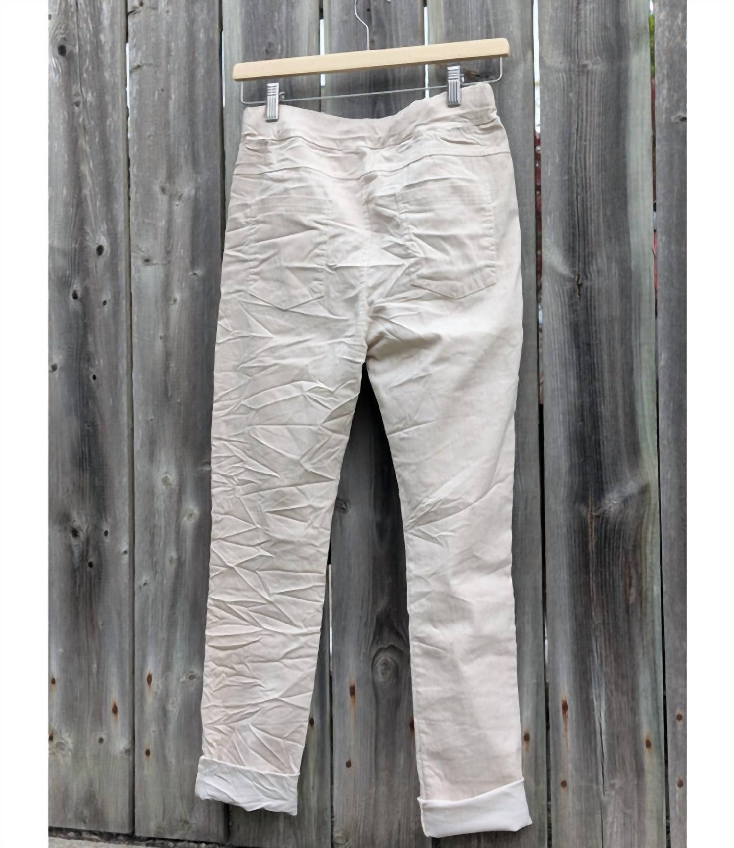 Made In Italy - Women's Italian Crinkle Joggers