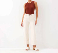 Karen Kane - Cuffed Cropped Jeans
