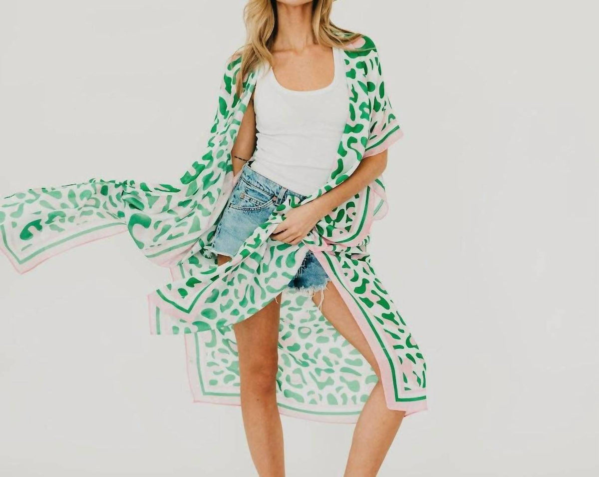 Pretty Simple - Women's Lena Leopard Kimono