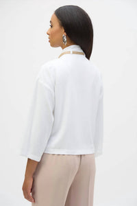 Joseph Ribkoff - Women's Boxy With Belt Detail Jacket