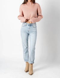 Mable - Ribbed Crop Sweater