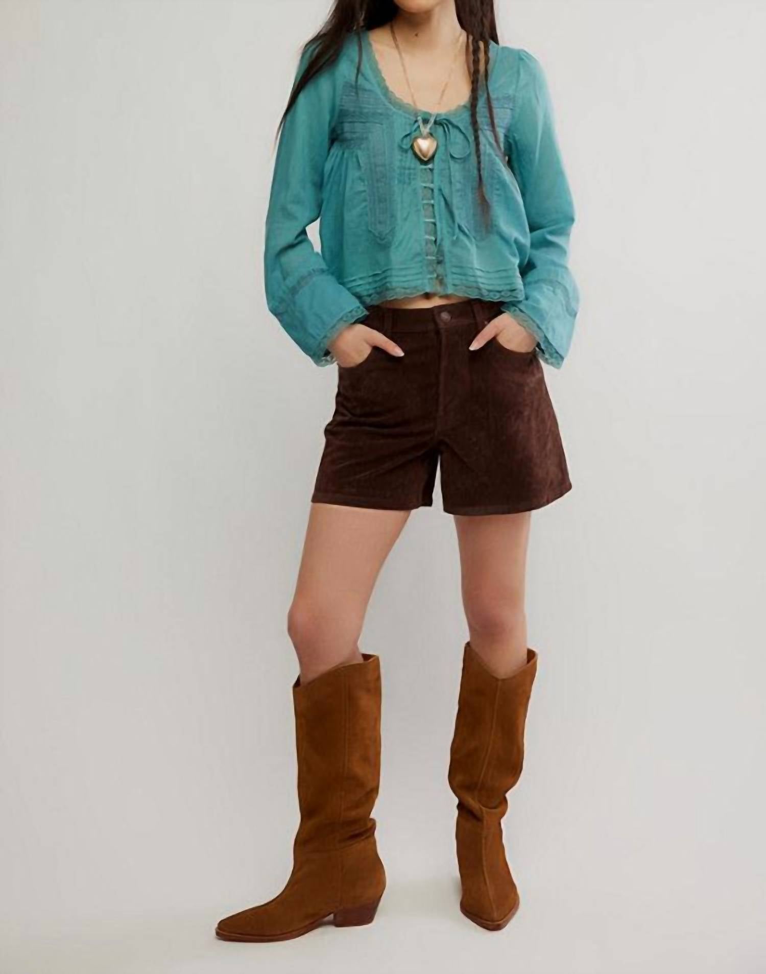 Free People - Tippi Vegan Suede Short