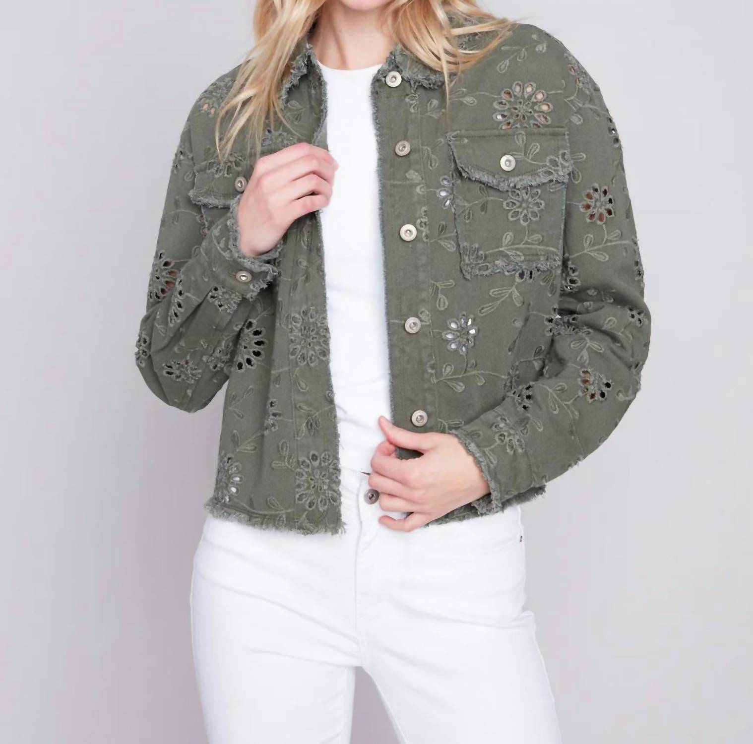 Charlie B - Eyelet Jacket