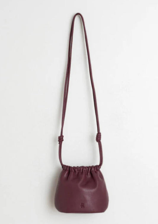 Indi & Cold - Women's Gathered Leather Bag