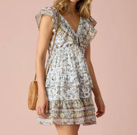 Flags & Anthem - Clio Flutter Sleeve Mini Dress