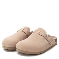 REFRESH Women's Suede Clogs in beige - women's shoe - view 4