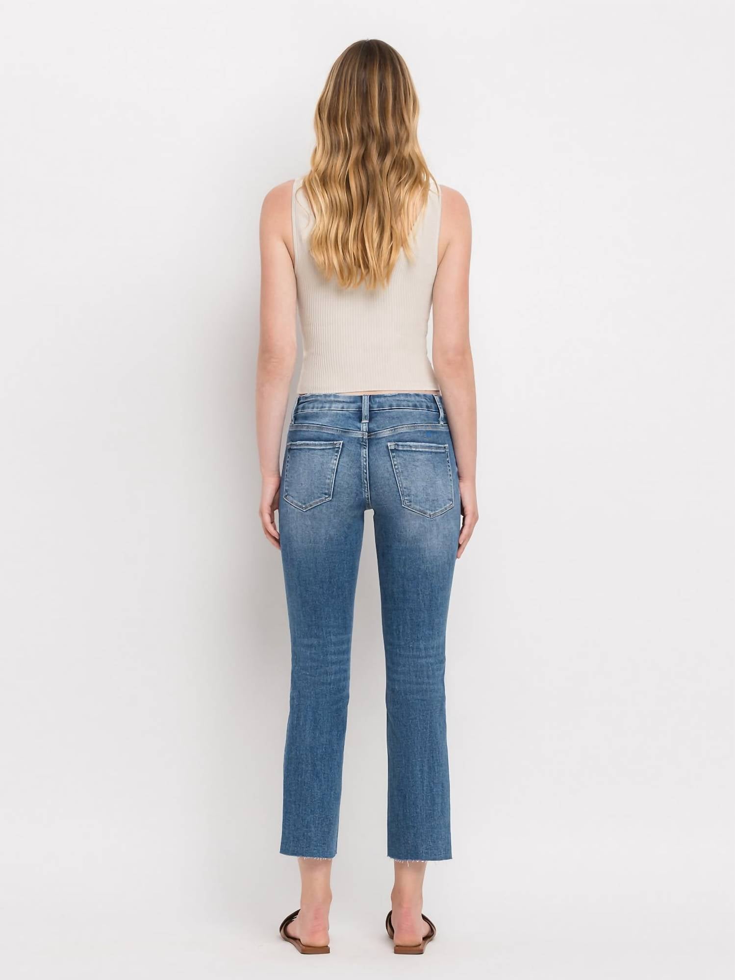 VERVET BY FLYING MONKEY Carlene Jeans in denim - women's pants - alternate view