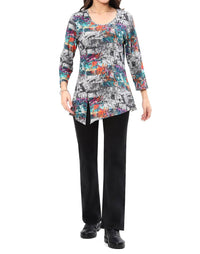 Parsley & Sage - Peggy Scoop Neck Tunic Top