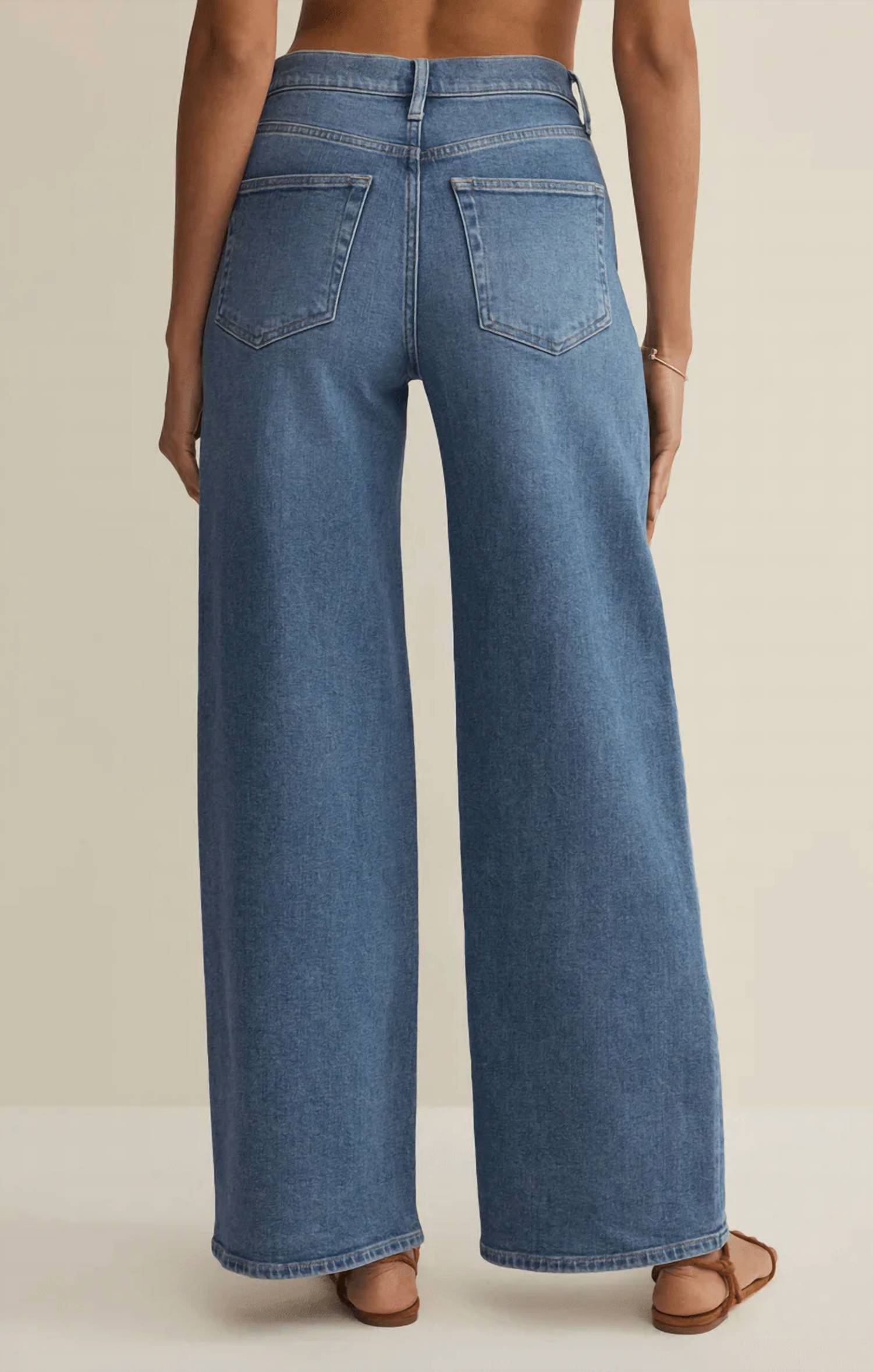 Z Supply - Nova High Rise Wide Leg Denim Pants