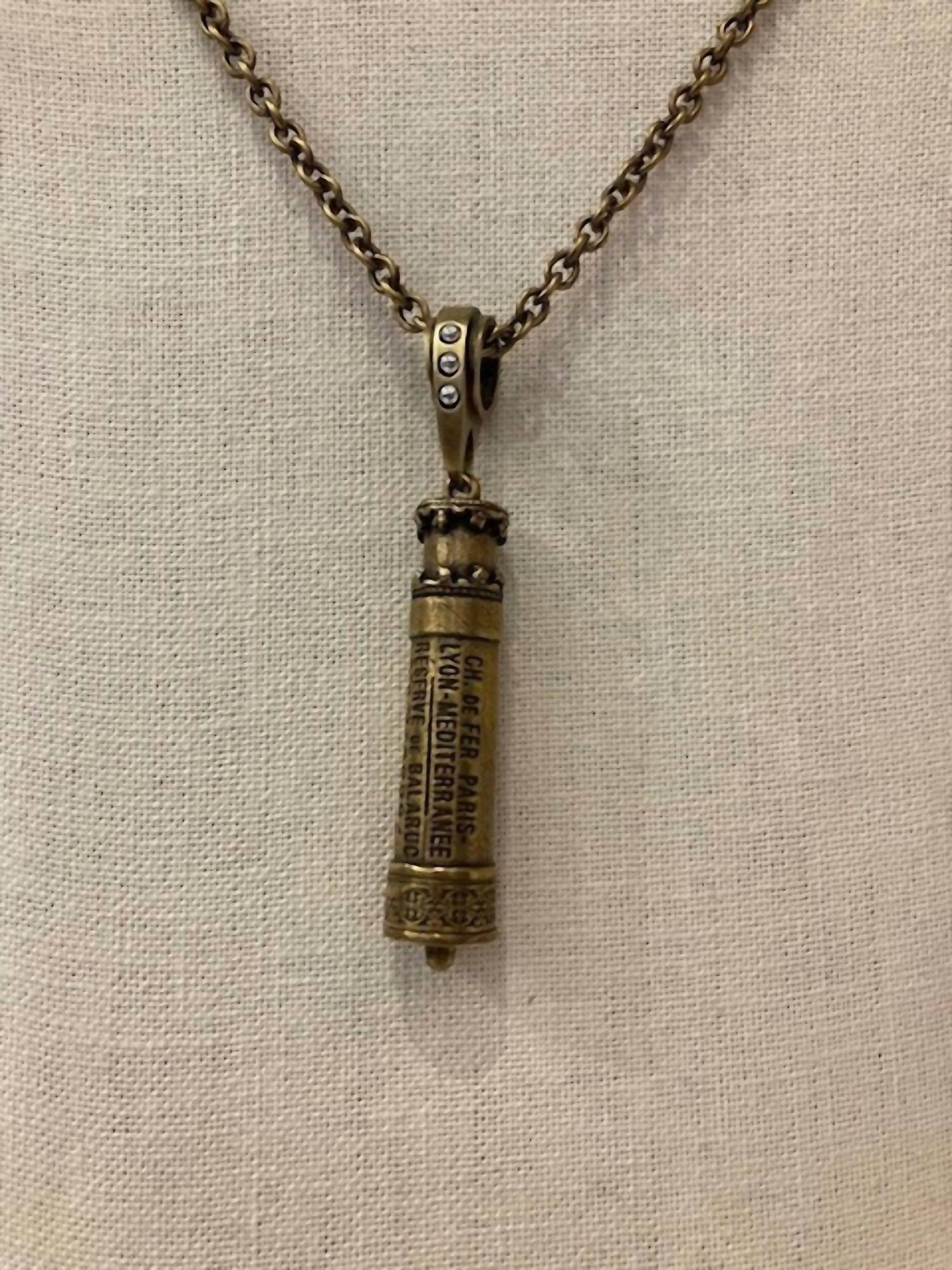 French Kande - PRE LOVED Chemin de Fer Pendant Chain Necklace