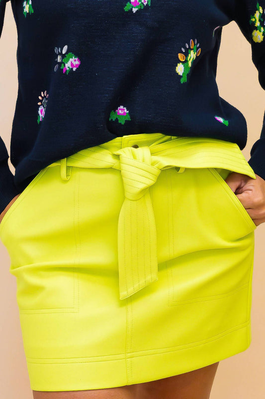 Autumn Cashmere - Gem Encrusted Floral Sweater