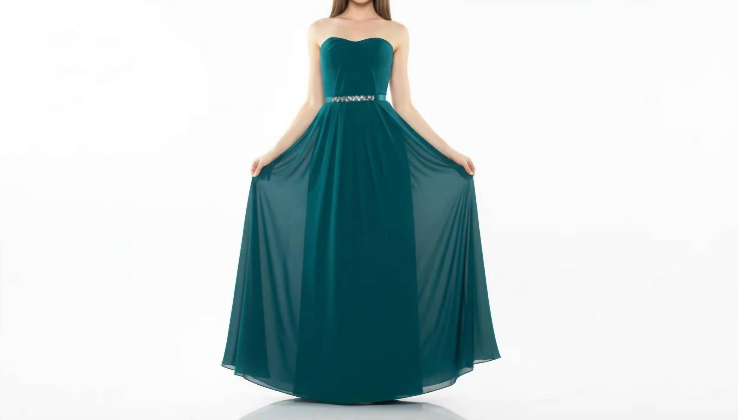 Last Dress - Radiant Elegance Strapless A-line Gown
