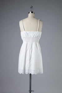 Eyelet Mini Dress