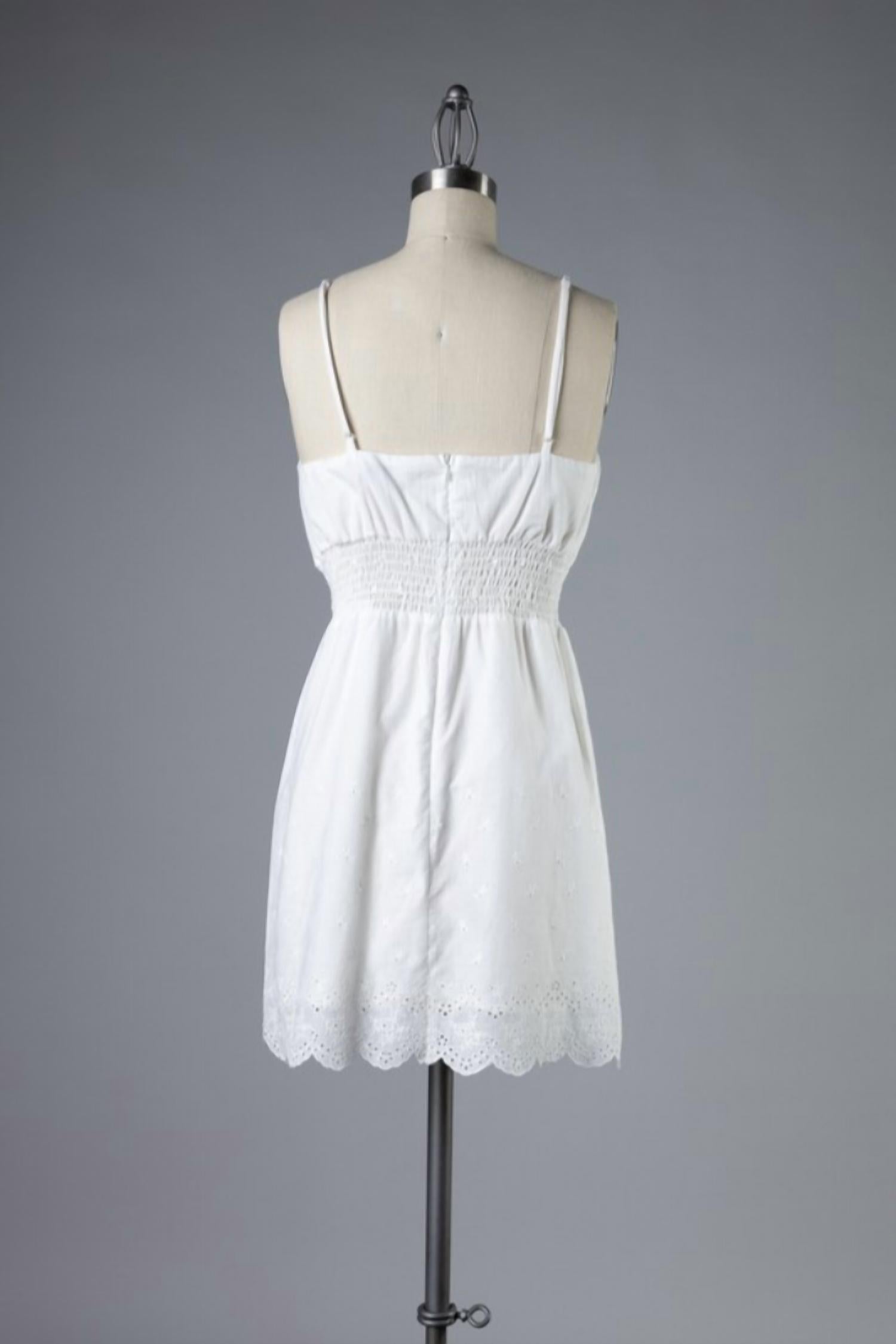 Eyelet Mini Dress