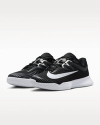 NIKE Women's Zoom Vapor Pro 3 Hard Court Tennis Shoes in black white - women's shoe - detail view