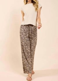 Sadie & Sage Desert Sunset Wide Leg Pants in brown - women's pants - alternate view