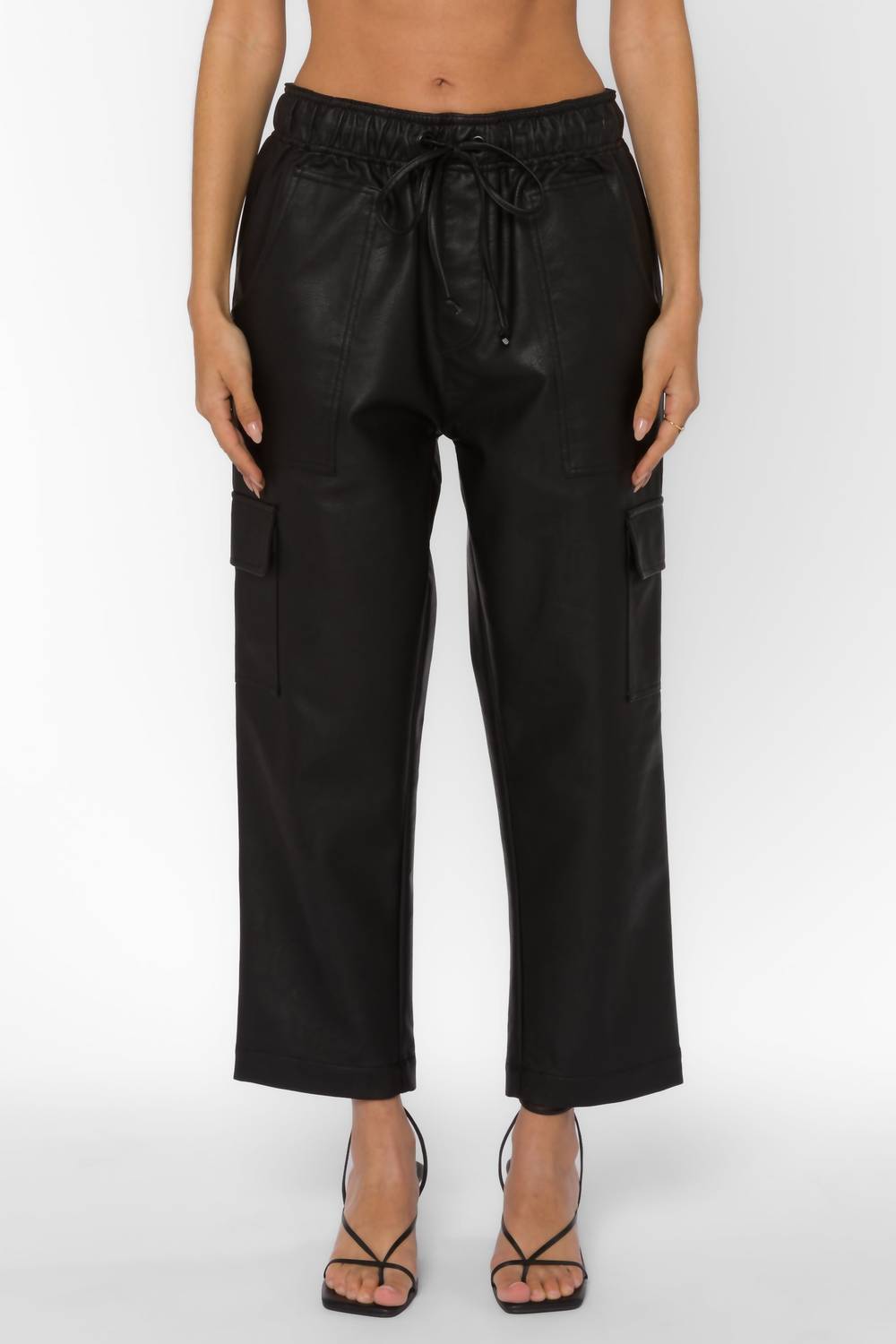 Velvet Heart Mario Vegan Leather Pants in black - women's pants - view 4