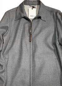 Manto Italia Men's Brenta Casual Jacket in 91 grey - men's jacket - detail view