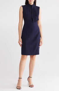 Eliza J - Tie Neck Sleeveless Sheath Dress
