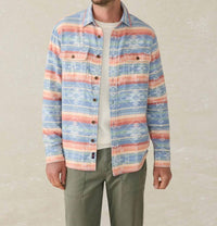 Faherty Doug Good Feather Canyon Overshirt in dusk star glow - men's shirt