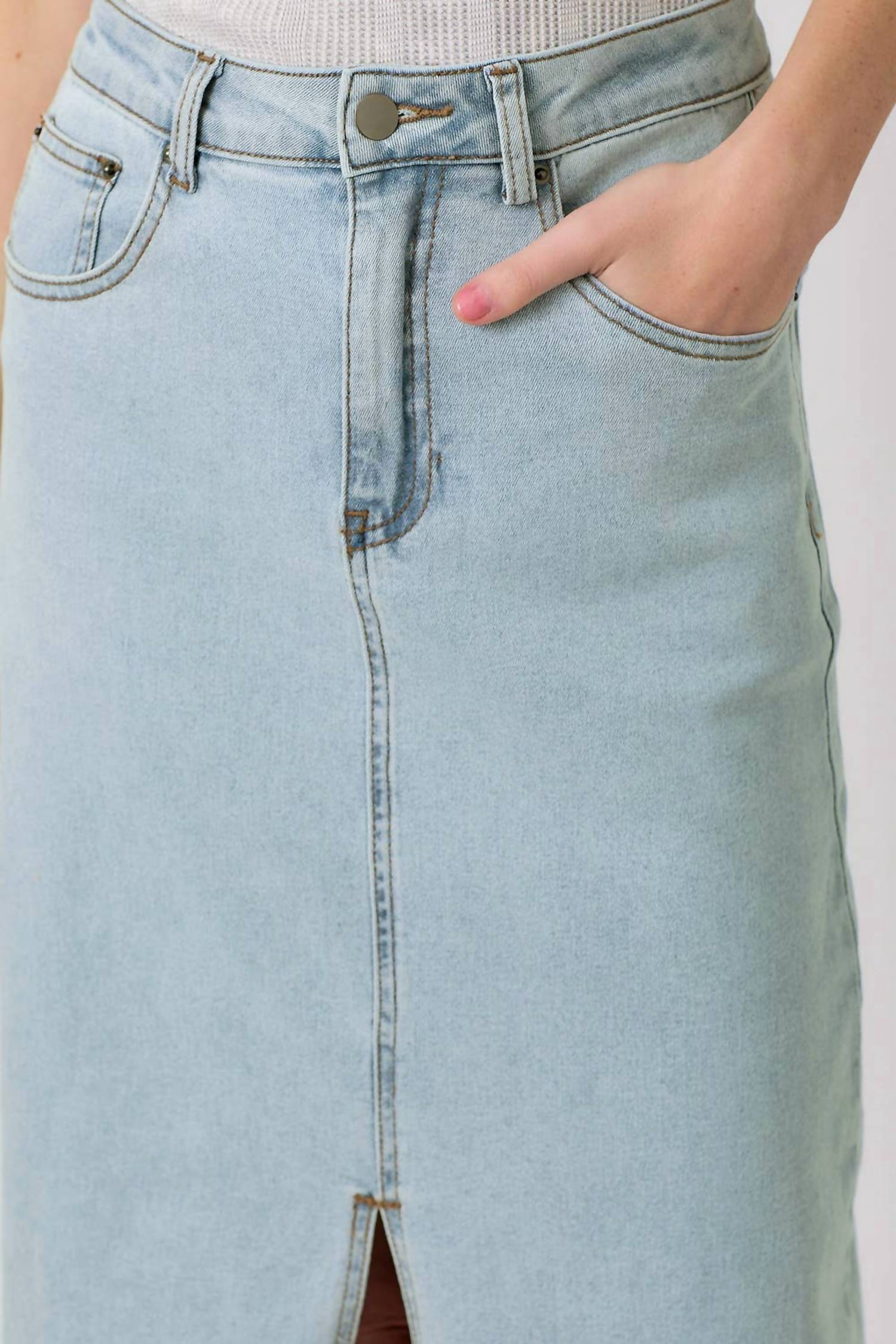 Mystree - Front Slit Skirt
