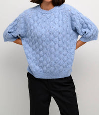 Kaffe - Malene Half Sleeve Round Neck Pullover Sweater