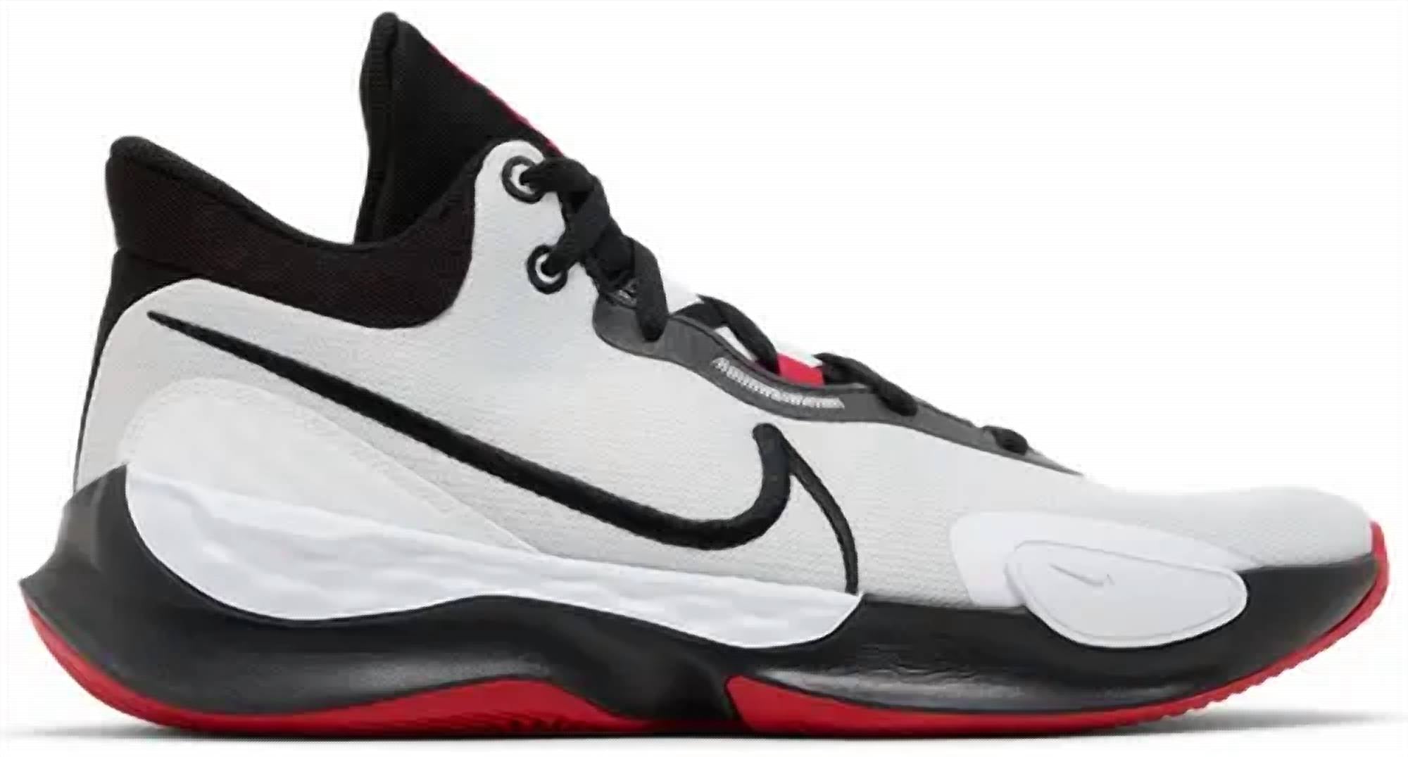 NIKE Men's Renew Elevate 3 Shoe in white black pure platinum - men's shoe - view 4