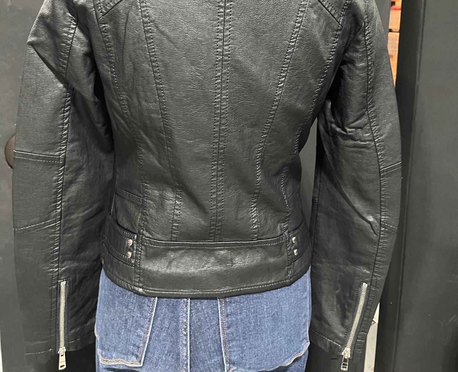 Coalition LA Women's Leather Jacket in black - women's jacket - view 4