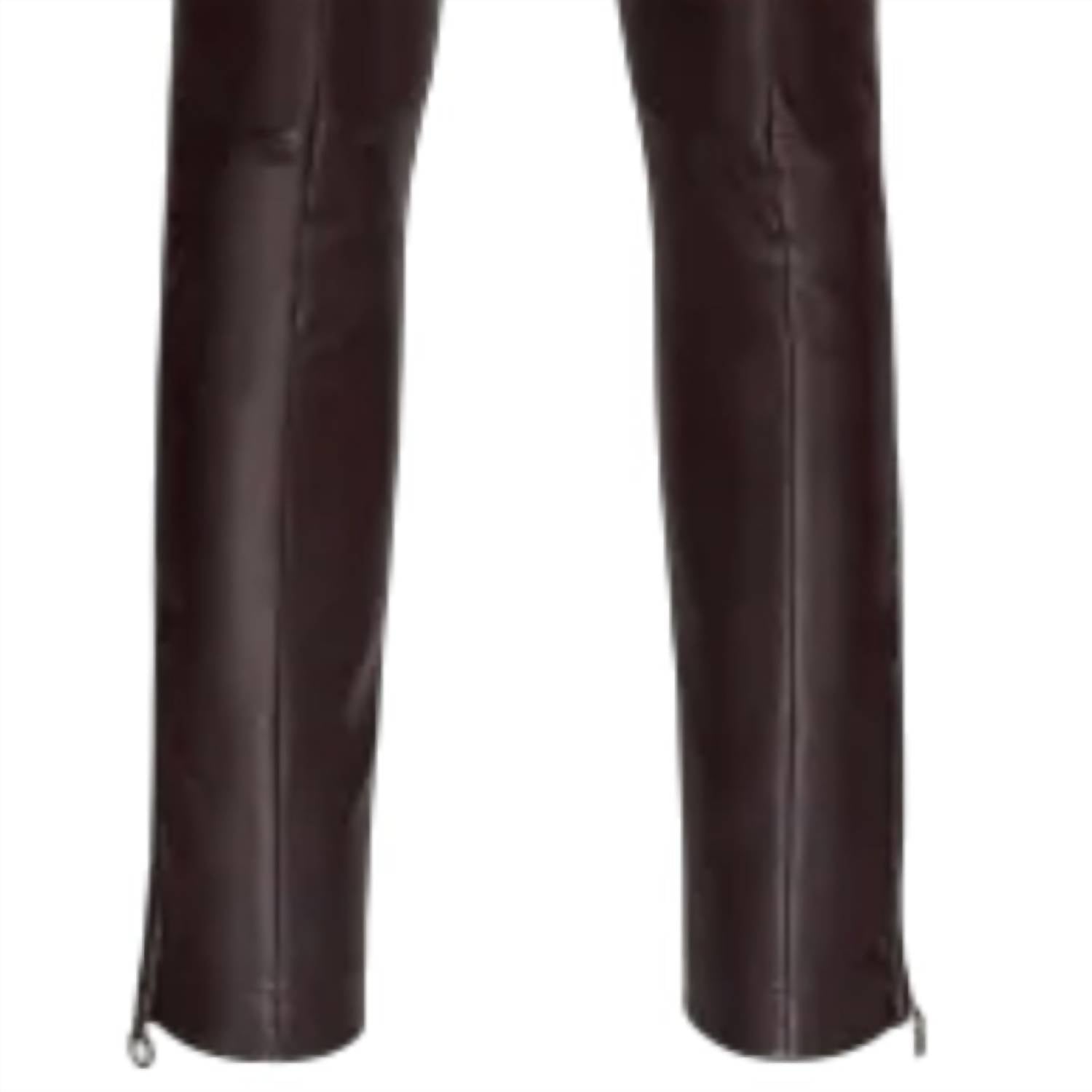 Salvatore Ferragamo - Women's Nappa Leather Thighs Pants