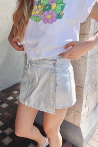 Berenice - Jery Metallic Mini Skort