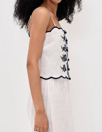 Cami Nyc - Nazare Embroidered Linen Camisole