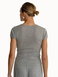 Donni. - Pointelle Baby Tee