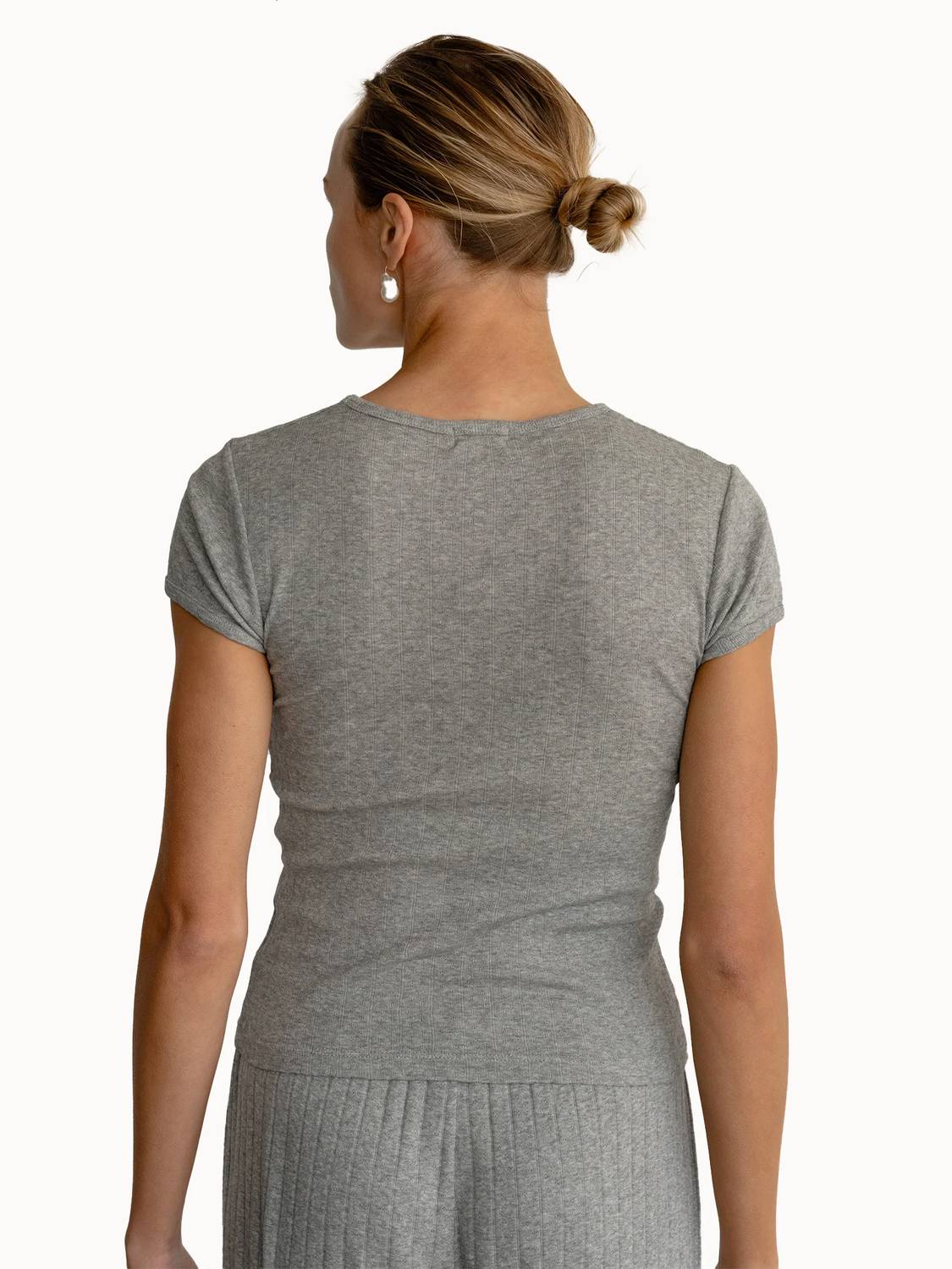 Donni. - Pointelle Baby Tee