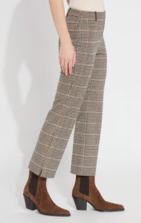 Lysse Baby Boot Ankle Pants in austin plaid - women's pants - detail view