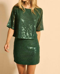 JEN'S PIRATE BOOTY Tabloid Mini Skirt in emerald city - women's skirt