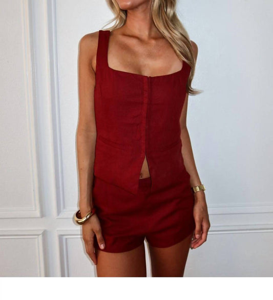 Nia - Brice Squareneck Vest