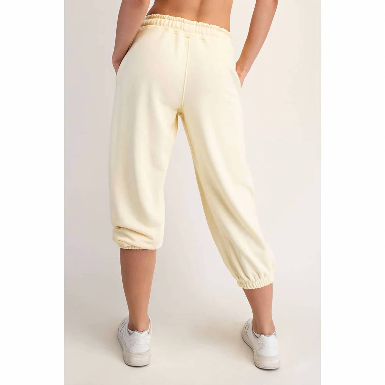 Rae Mode - French Terry Cropped Jogger Pants