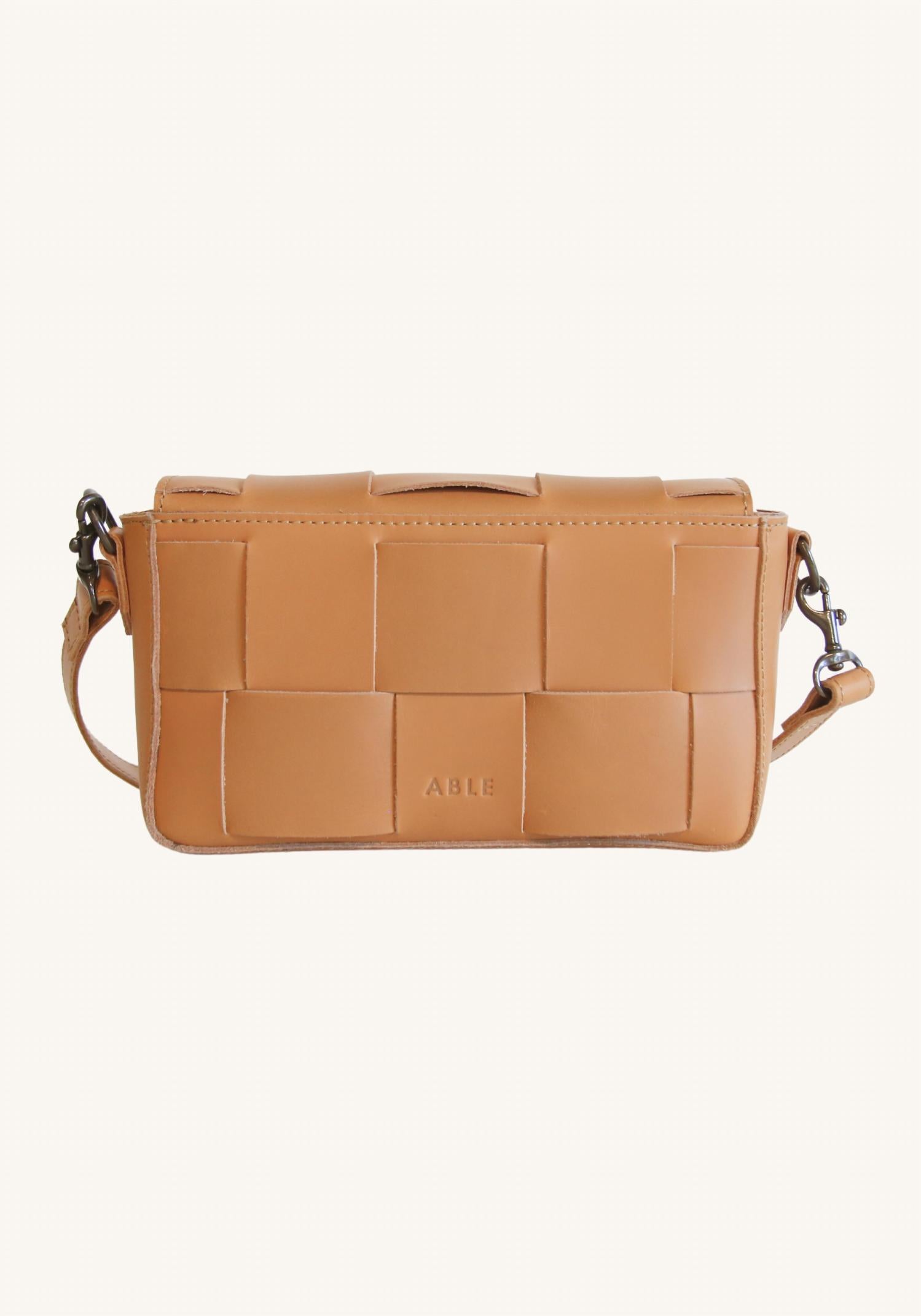 Able - Women's Mini Flap Woven Crossbody Bag