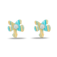 Lele Sadoughi - Women's Crystal Lily Button Earrings