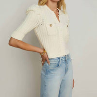 L'Agence - Delilah Cropped Cardigan