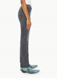 Mother Mid Rise Rider Skimp Straight Leg Jeans in i hate snakes - women's jeans - alternate view