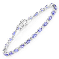 Diana M Jewels - Women's Oval Natural Tanzanite Bracelet (5.18 Ct) - Elegant