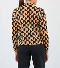 Fdj - Mock Neck Jacquard Sweater