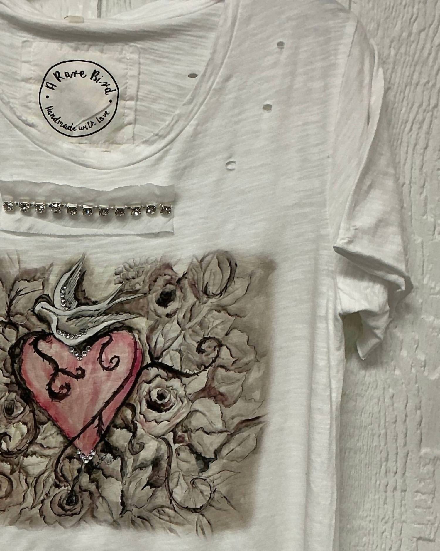 Young Threads - Women's Love And Dove Print Top