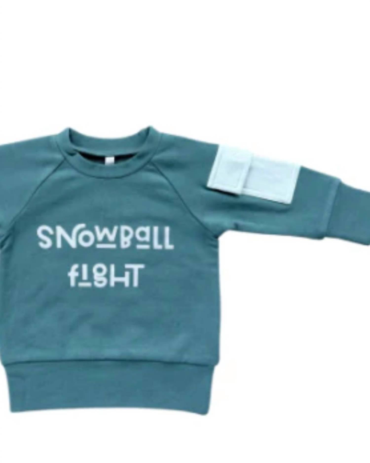 Babysprouts - Kid's Snowball Fight Raglan Sweatshirt
