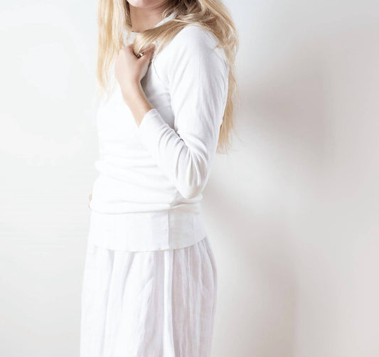 Nsf - Aria Fitted Rib Knit Raglan Crew