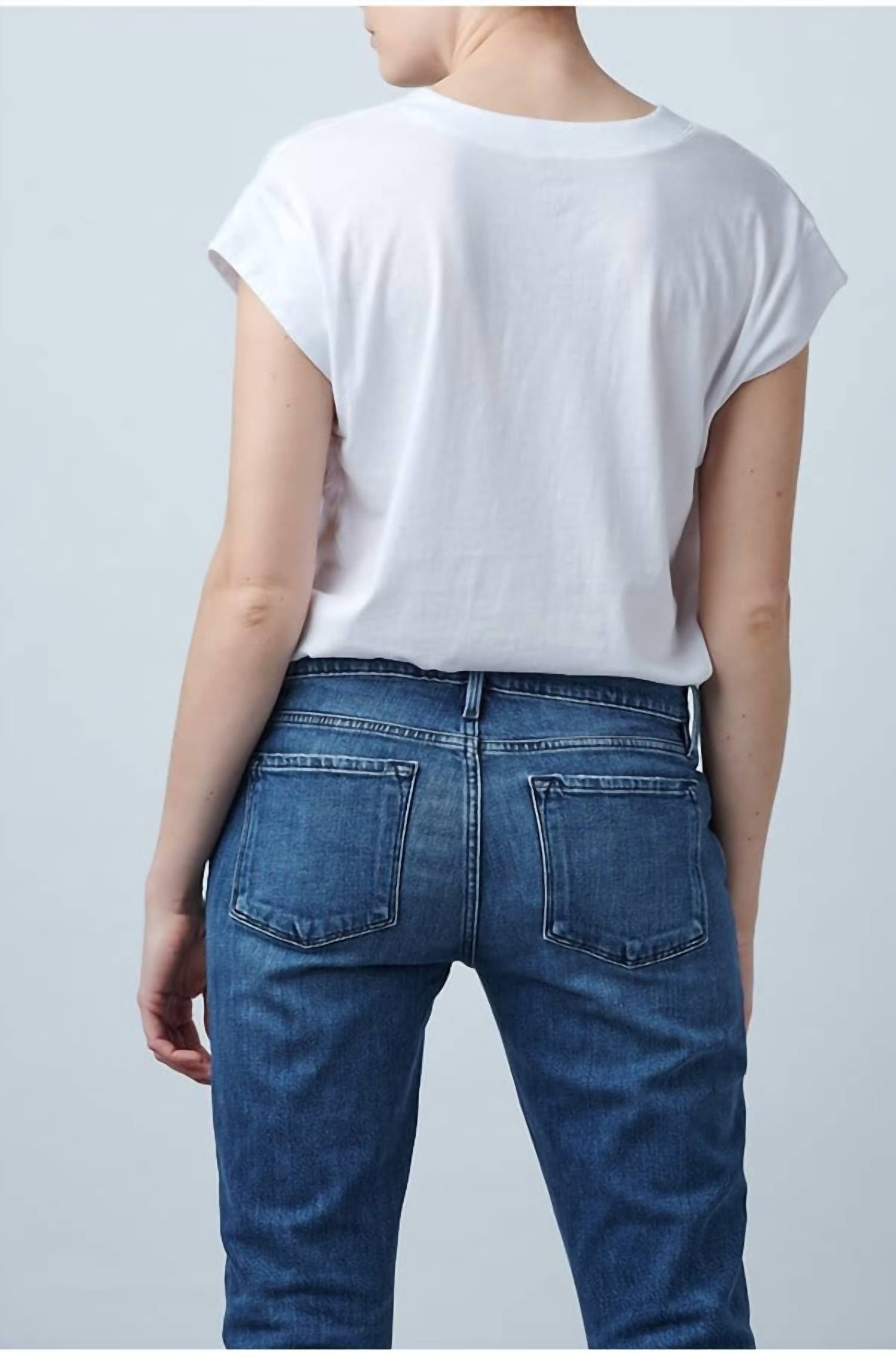 Frame - Le Mid Rise V Neck Tee
