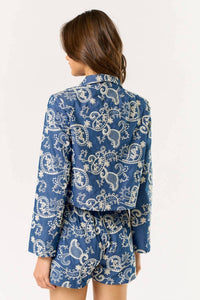 Lalavon - Floral Embroidered Jacket
